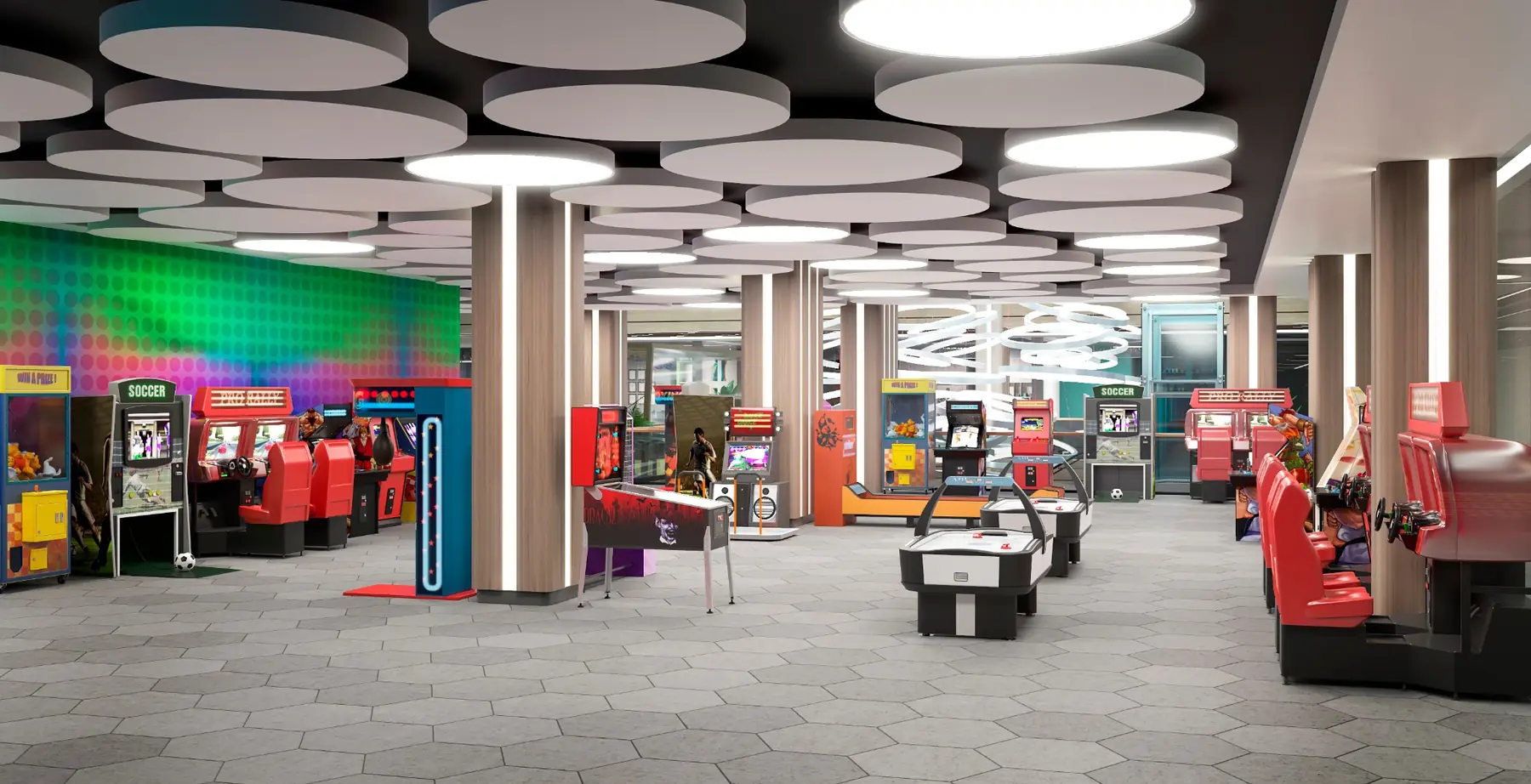 Arcade Hall — Interior visualization