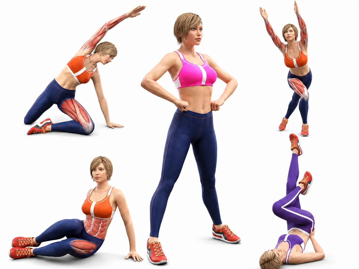 Fitness Character — Advertising visualization by Polygun