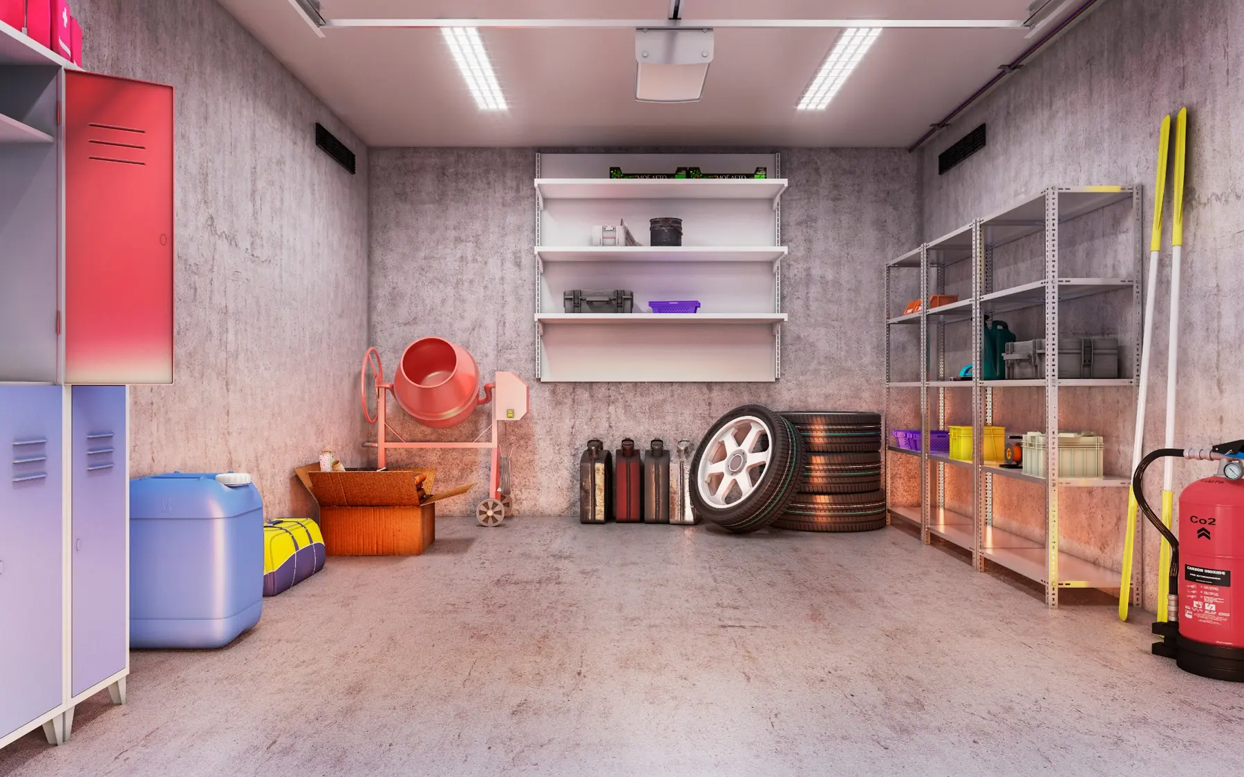 Garage Interior — Interior visualization by Polygun