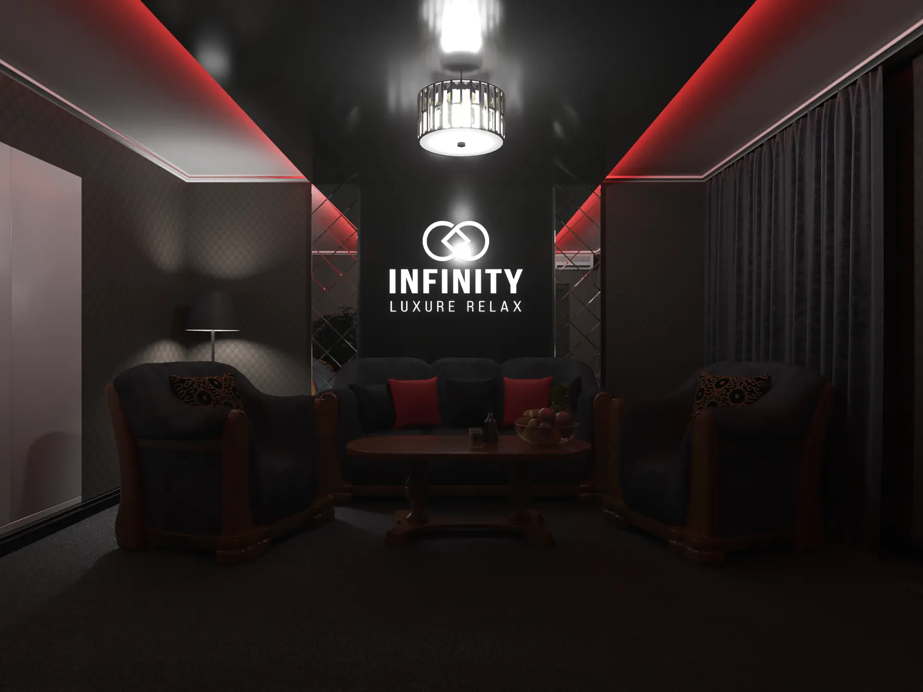 Infinity Lounge — Interior visualization by Polygun