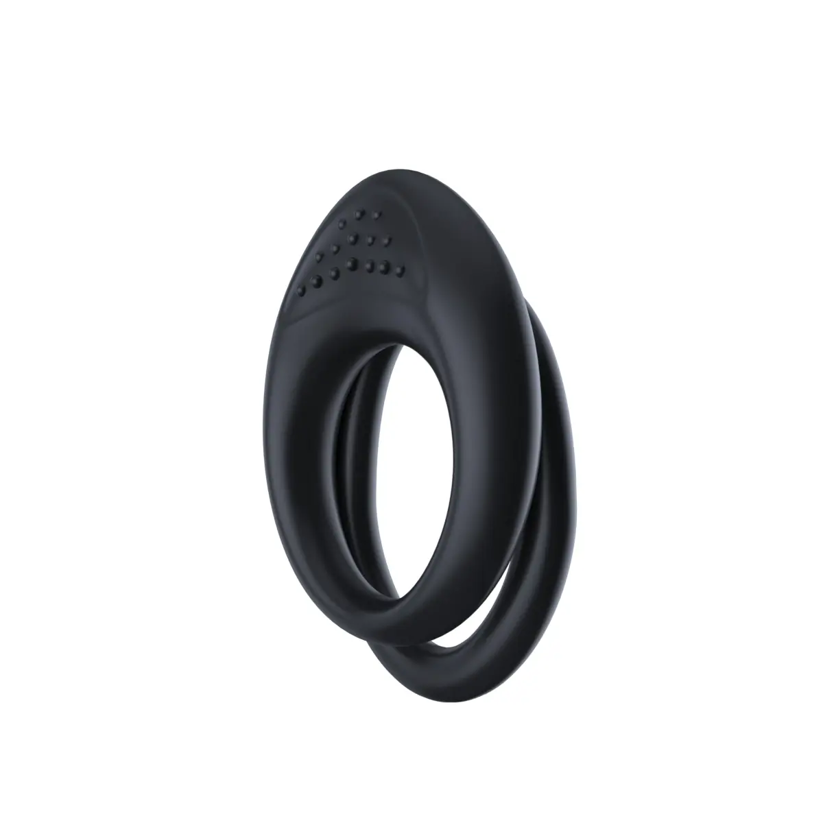 Intimate Wellness Accessories — black double-ring product in a three-quarter studio view