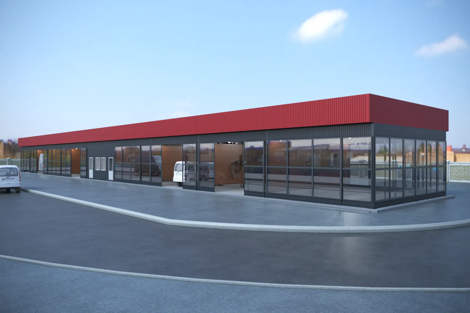 Industrial Building — final completed exterior